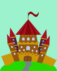 Children Castle. Fairy tale house.