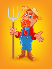 farmer mascot