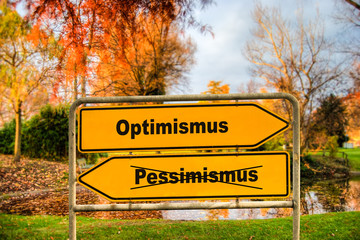 Schild 286 - Optimismus