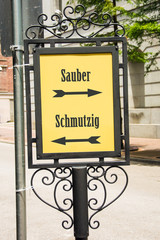 Schild 283 - Sauber