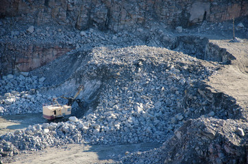 quarry on the booty of stone