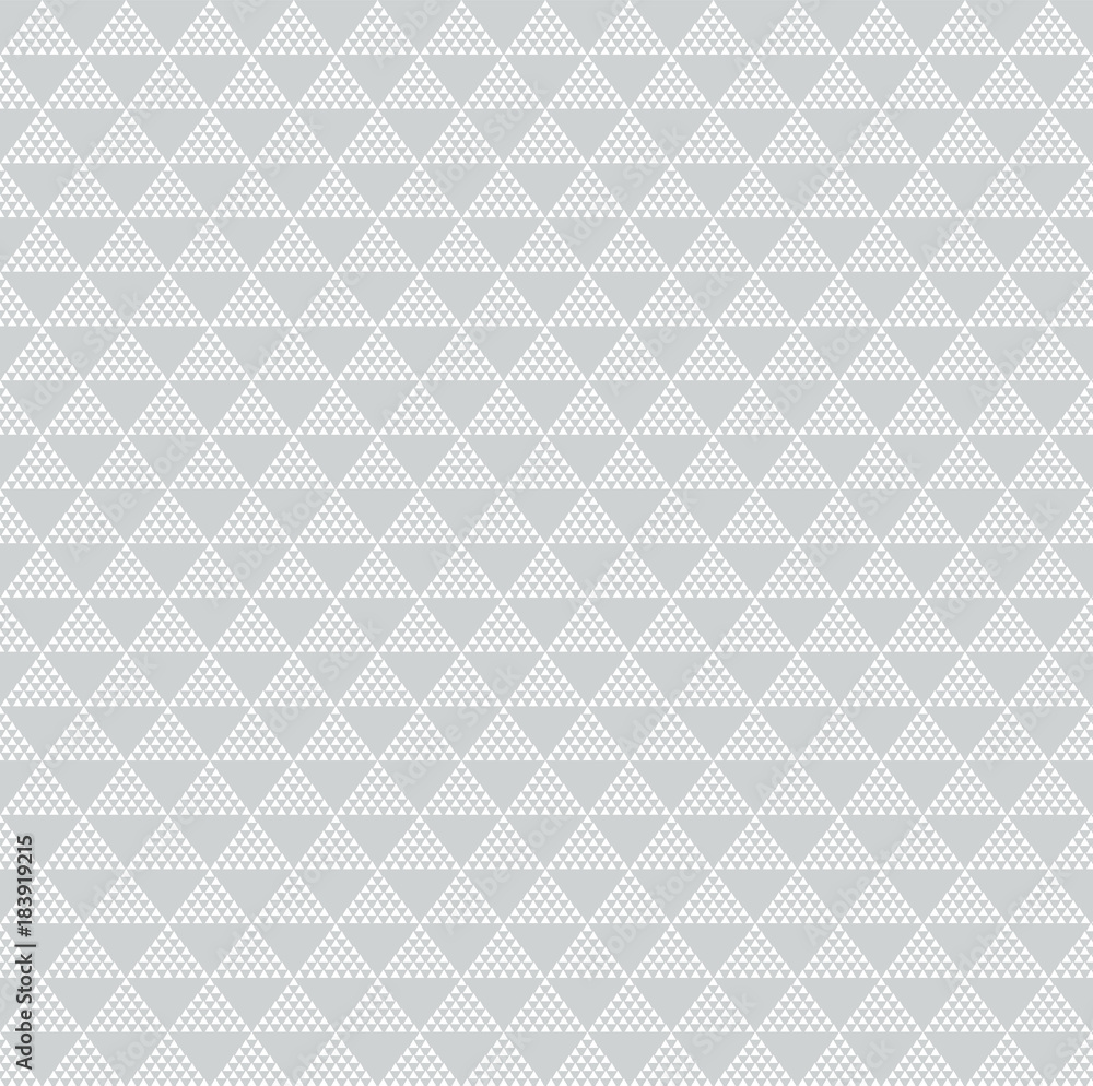 Poster abstract geometric white triangle pattern on gray background