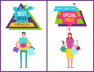 Best Offer Premium One Day Vector Illustration