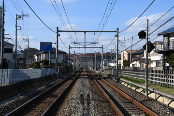 Fototapeta na wymiar railway in Tokyo (SEIBU IKEBUKURO LINE)