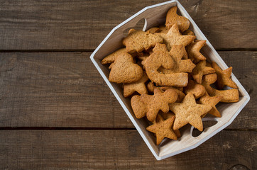 shortbread cookies in a tray