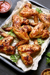 Roasted chicken wings