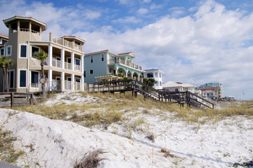 Houses on the beach