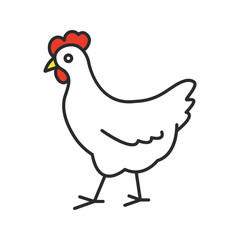 Chicken color icon