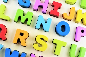 An Image of a colorful Alphabet toy