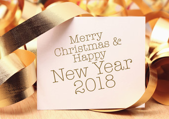 Merry Christmas and Happy new year 2018