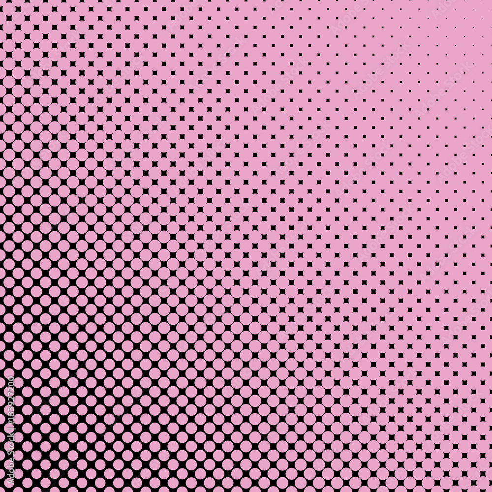 Poster abstract halftone dot pattern background - vector illustration from circles in varying sizes