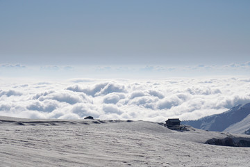 Obraz premium Alpine route snow mountain Japan