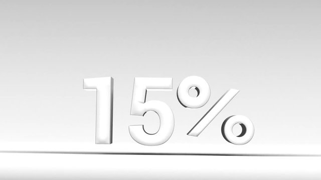text of the discount falls and jumps 