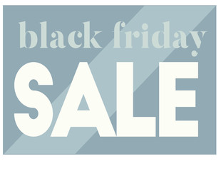 Black friday sale typographic poster. Design for retail business, print and web.