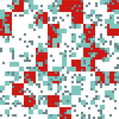 Knitted Christmas Abstract Square Pattern