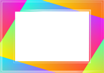 Obraz premium Abstract colorful frame