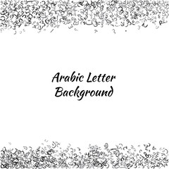 Abstract Background Random Arabic Letters-Vector Illustration