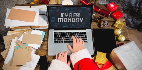 Composite image of title for celebration of cyber monday 