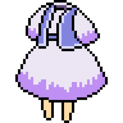 Obraz premium vector pixel art dress