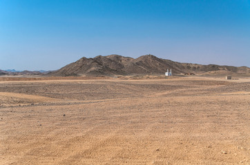 The village and the structure of the Bedouins in the desert