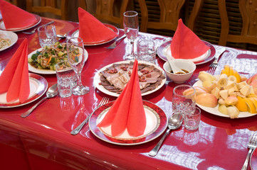 chinese restaurant banquet table