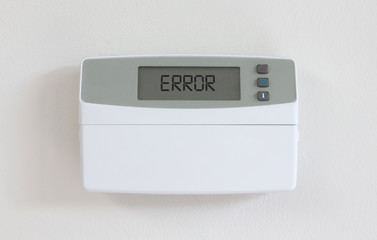 Vintage digital thermostat - Covert in dust - Error