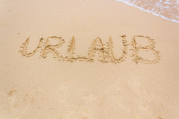 Urlaub am Strand im Sommer