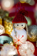 White christmas toy with lights