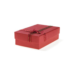 Christmas red gift box.