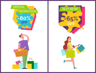 Special Promotion -80 Off Vector Illustration