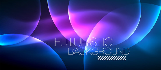 Glowing glass circles