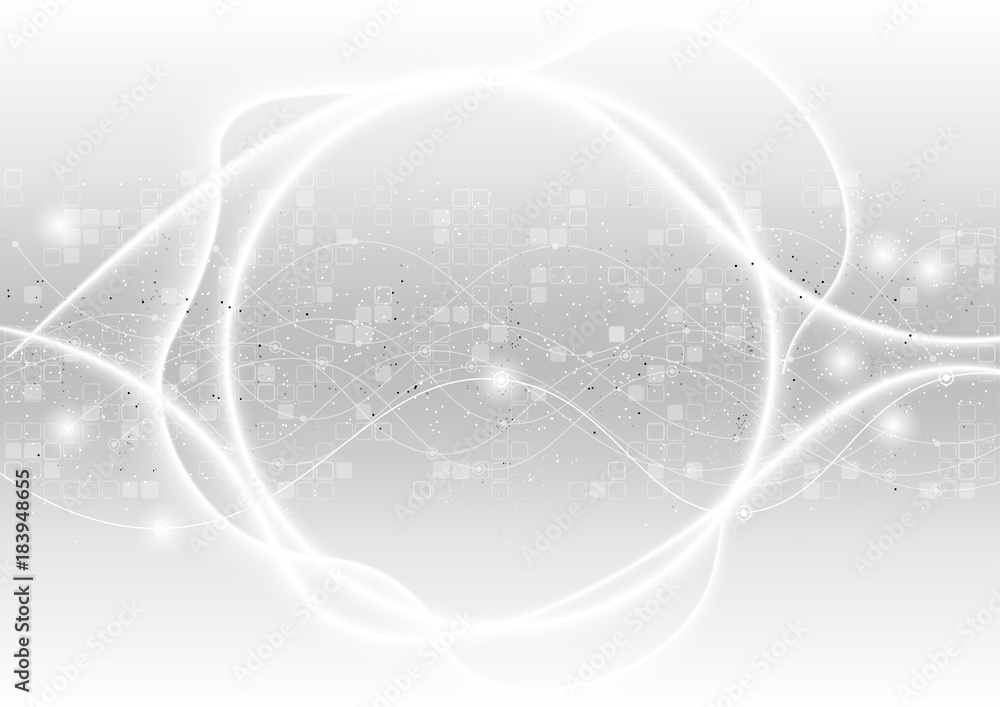Aufkleber vector background abstract technology communication data science