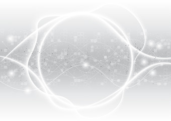 vector background abstract technology communication data Science