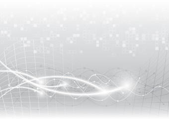 vector background abstract technology communication data Science