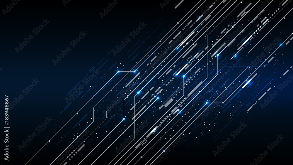 Poster vector abstract background technology illustration communication data security