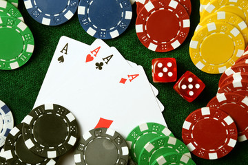 Dice, lottery, gambling and casino games