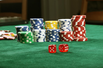 Dice, lottery, gambling and casino games