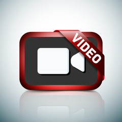 Video Button sign illustration