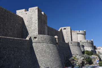 muros de piedra de la ciudad de Dubrovnik, Croacia