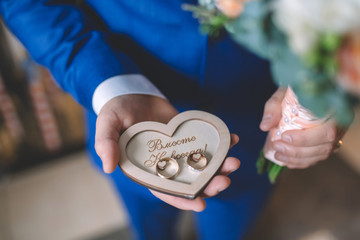 bouquet rings wedding decor decorations