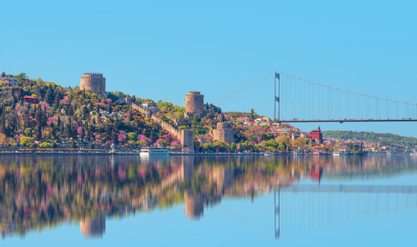Rumeli Fortress at Istanbul Turkey - architecture background