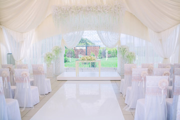 wedding registration marquee