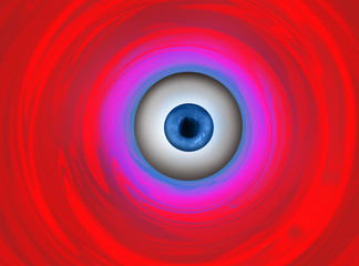 Hypnosis Spiral in eye