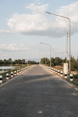Road of Mae Jok Luang reservoir
