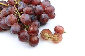 Grape fruit on white background
