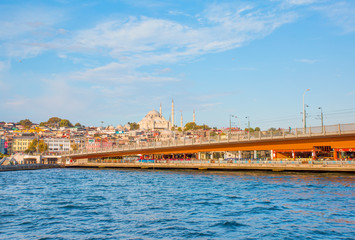 Fishermen on Galata Bridge - istanbul , Turkey
