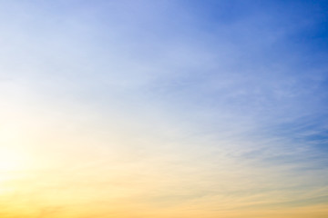 Obraz premium Beautiful sky and cloud during the sunrise background.