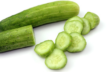 Green cucumber vegetable