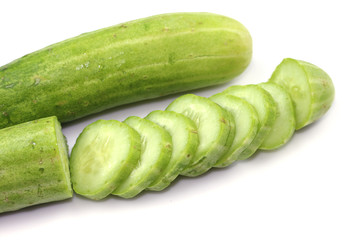 Green cucumber vegetable