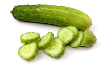 Green cucumber vegetable